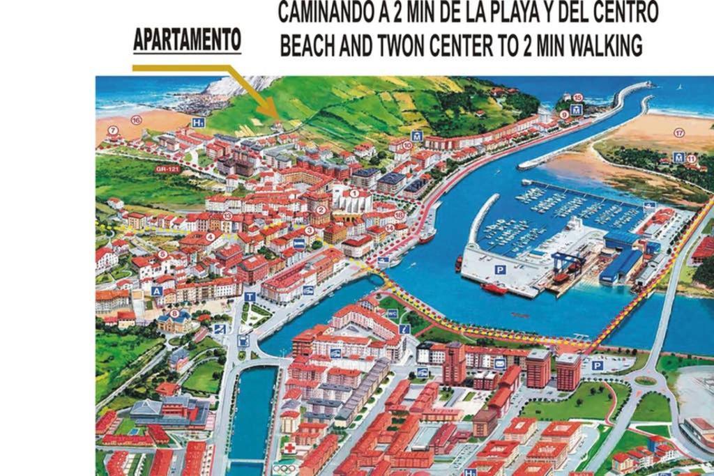 Appartamento 2 Habit, Sala, Terraza, Jardin, Parking Gratis Zumaia Esterno foto